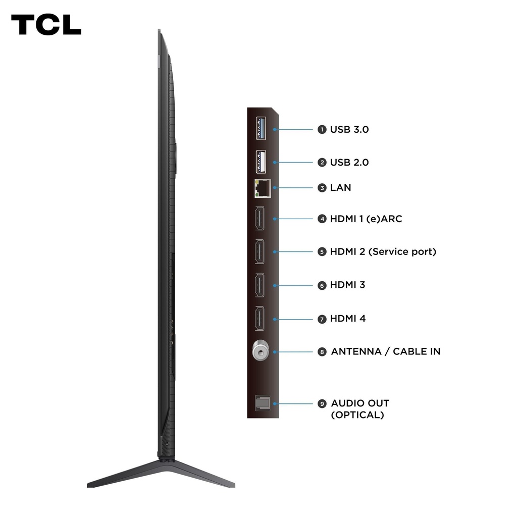 TCL 85P7K 85" QLED 4K Smart TV | Google TV | HDR | HDMI x4 | DLG 120Hz 