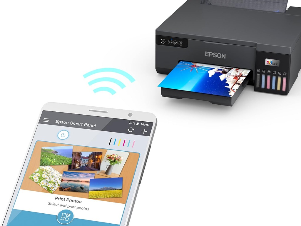 Epson printer l8050 inkjet printer طابعه  ابسون  ملونه  6 الوان  