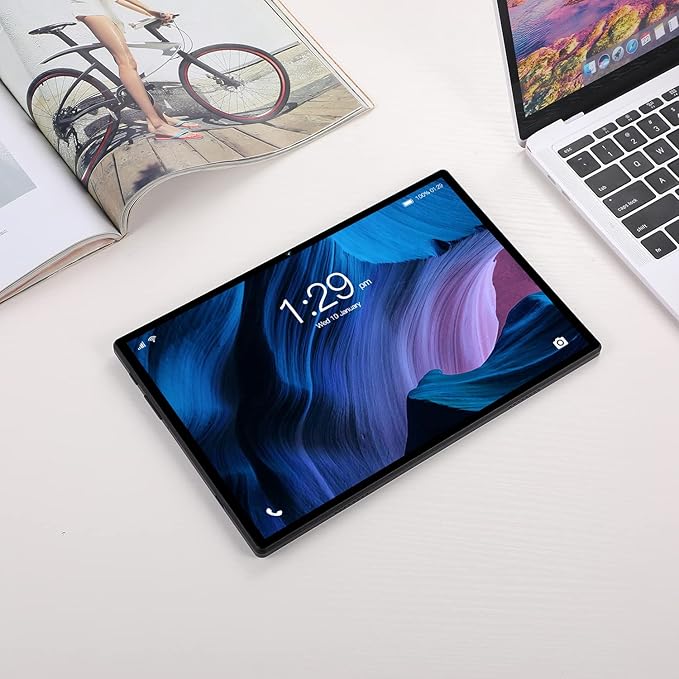تابلت 10.1 انش وذاكرة RAM 4GB وذاكرة تخزين 128GB ومعالج ثماني النواة وواي فاي