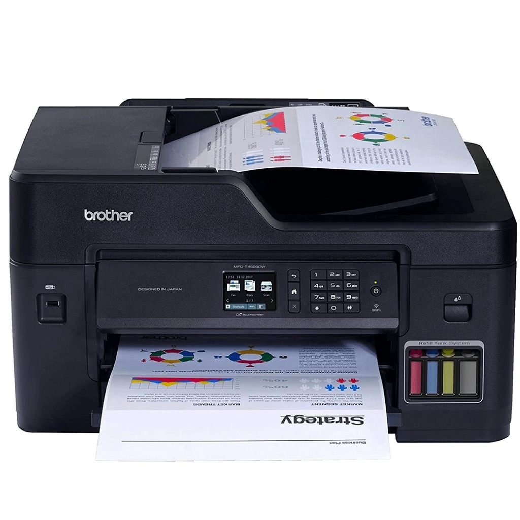 BROTHER PRINTER MFC- T4500DW A3-A4 ALL ON ONE - 22PPM طابعة برازر ملون