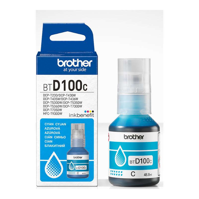 BROTHER INK D100 CYAN ORIGINAL  حبر برازر اصلي