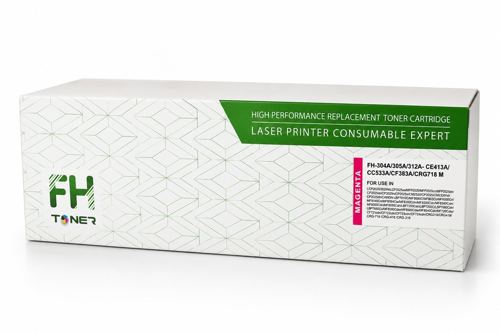   FH toner cartridge305A-304A - M CE413A/CC533A/CF383A/CRG718 Mحبر متوافق اف اتش