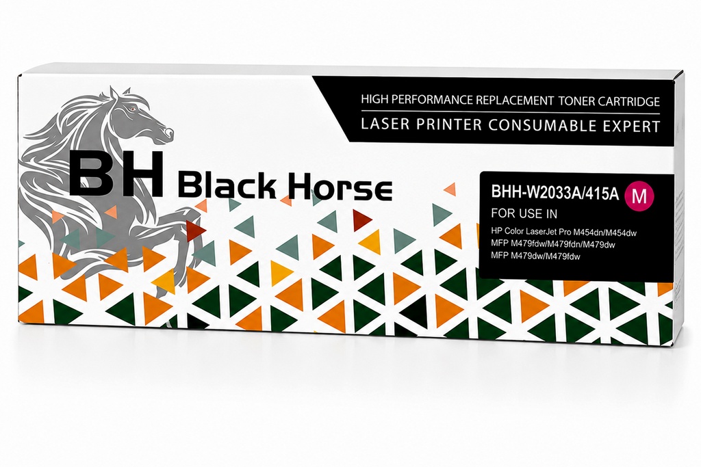 BLACK HORSE BH  Toner Cartridge of Hp bhh w2033a/415 MAGENTA   حبر  متوافق  بلاك هورس