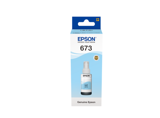 EPSON INK 673 LIGHT CYAN K  حبر سائل ابسون