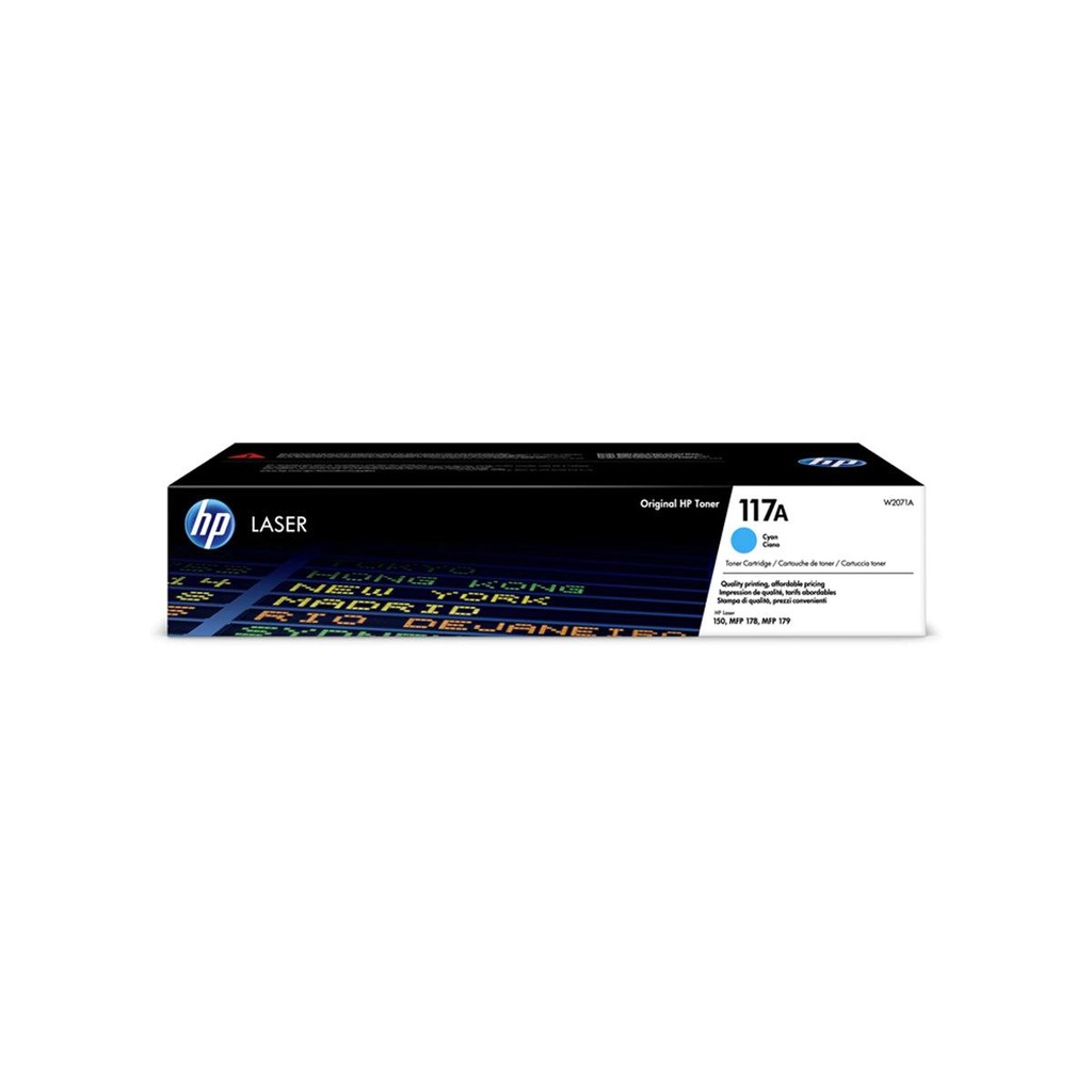 HP TONER CARTRIDGE 117A CYAN TONER حبر اتش بي اصلي
