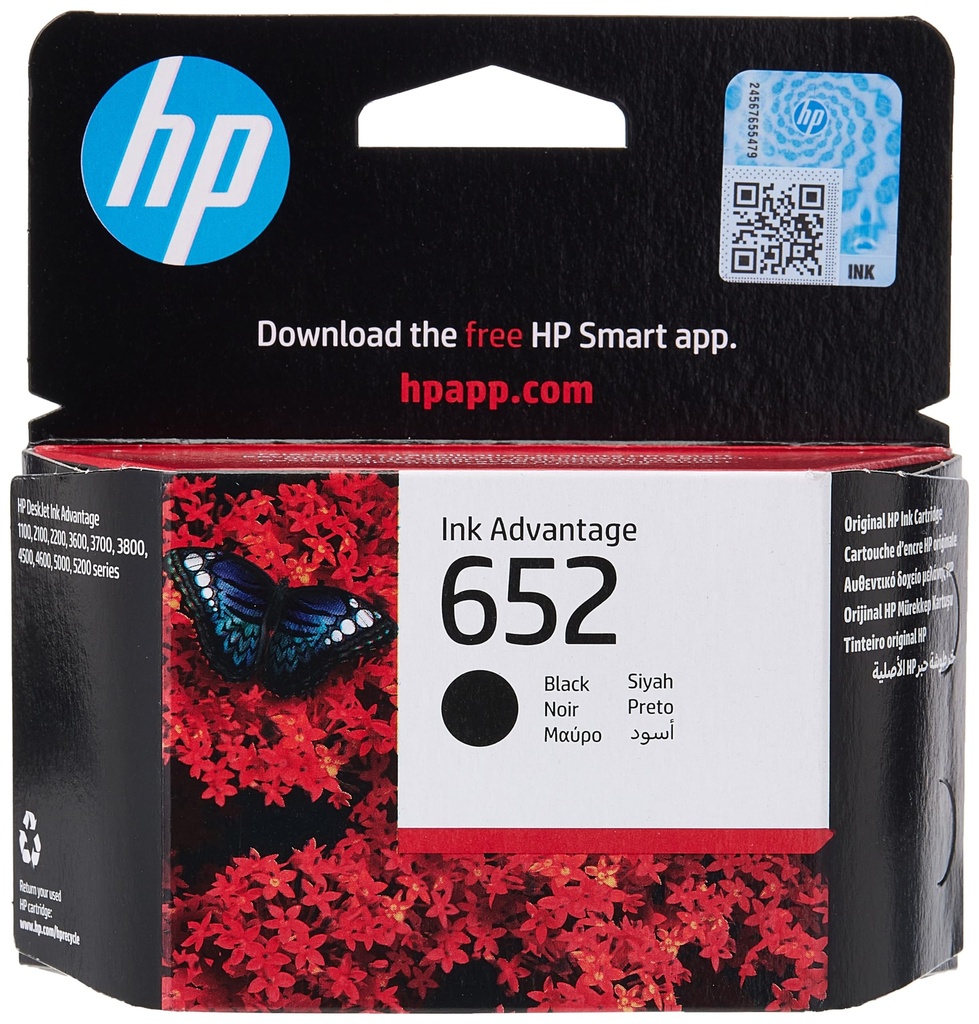 INK HP 652 BLACK