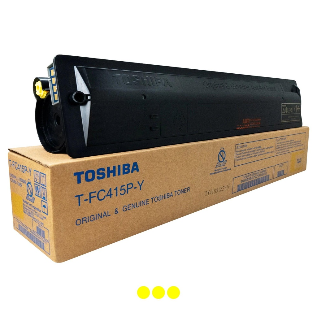 TOSHIBA TONER CARTRIDGE T-FC415 YELLOW ORIGINAL حبر توشيبا اصلي