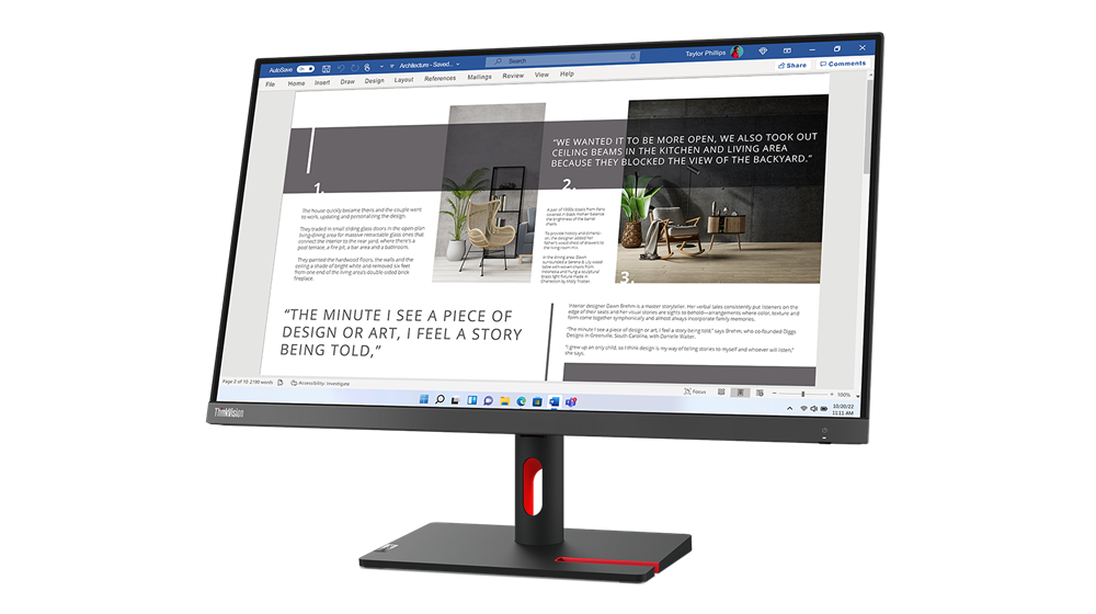 Lenovo S27-4e 27" Full HD IPS Monitor | 100Hz | HDMI | VGA | 3-Year Warranty