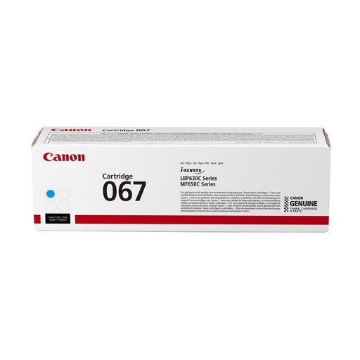 [21015002024] CANON TONER 067 CYAN ORIGINAL حبر كانون اصلي