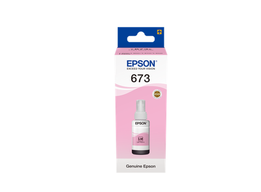 [21014003010] EPSON INK 673  LIGHT MAGENTA   حبر سائل ابسون