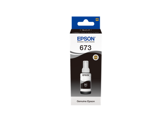 [21014003002] EPSON INK 673 BLACK  حبر سائل ابسون