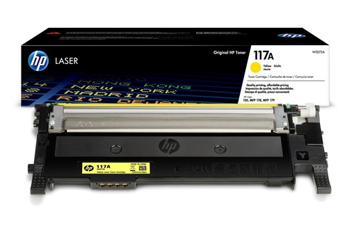 [21015001020] HP TONER CARTRIDGE 117A YELLOW TONER حبر اتش بي اصلي