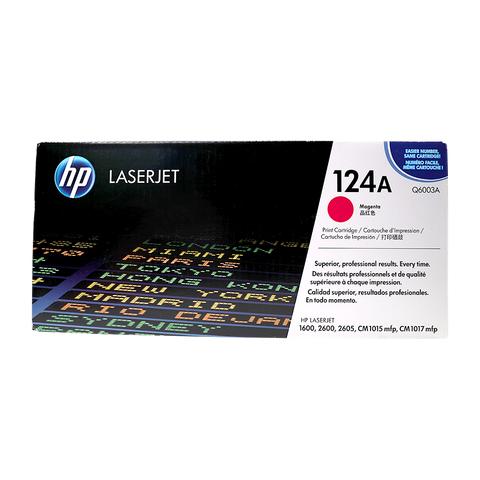 [21015001089] HP TONER CARTRIDGE 124A MAGENTA Q6003A ORIGINAL حبر اتش بي اصلي