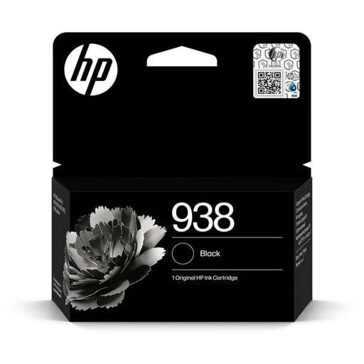 [21014002103] INK-HP-938- Black Original Ink Cartridge 4S6X8PE حبر اتش بي اصلي  