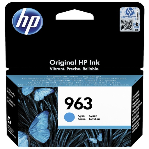[21014002145] [10001776] HP INK CERTRIDGE 963CYAN حبر اتش بي ازرق