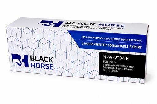 [False298] BLACK HORSE CARTRIDGE 222A-W2220 BLACK حبر متوافق بلاك هورس